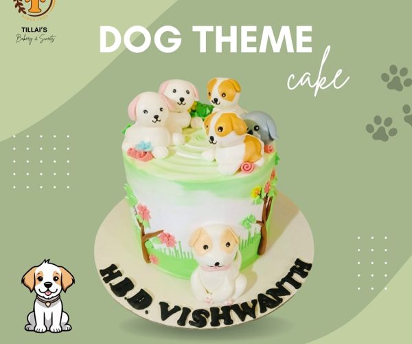 🐾🎂 For the Love of Paws! 🎂🐾Introducing our adorable Dog Theme Cake – the perfect treat for a